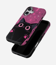 Load image into Gallery viewer, Cosmic Pink Cat Glossy Armoured Case