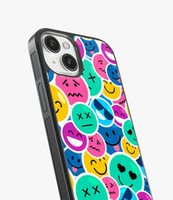 Load image into Gallery viewer, Colorful Smile Emoticons Glass Case
