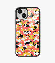 Load image into Gallery viewer, Orange Camo Glass Case