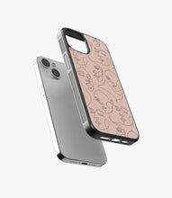 Load image into Gallery viewer, Line Artwork Aesthetic Glass Phone Case