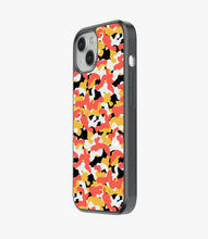 Load image into Gallery viewer, Orange Camo Glass Case