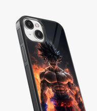 Load image into Gallery viewer, Goku Furious Assault Glass Phone Case
