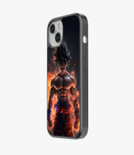 Load image into Gallery viewer, Goku Furious Assault Glass Phone Case