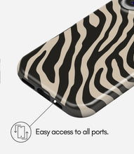 Load image into Gallery viewer, Zebra Luxe Glossy Armoured Case