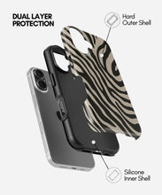 Load image into Gallery viewer, Zebra Luxe Glossy Armoured Case