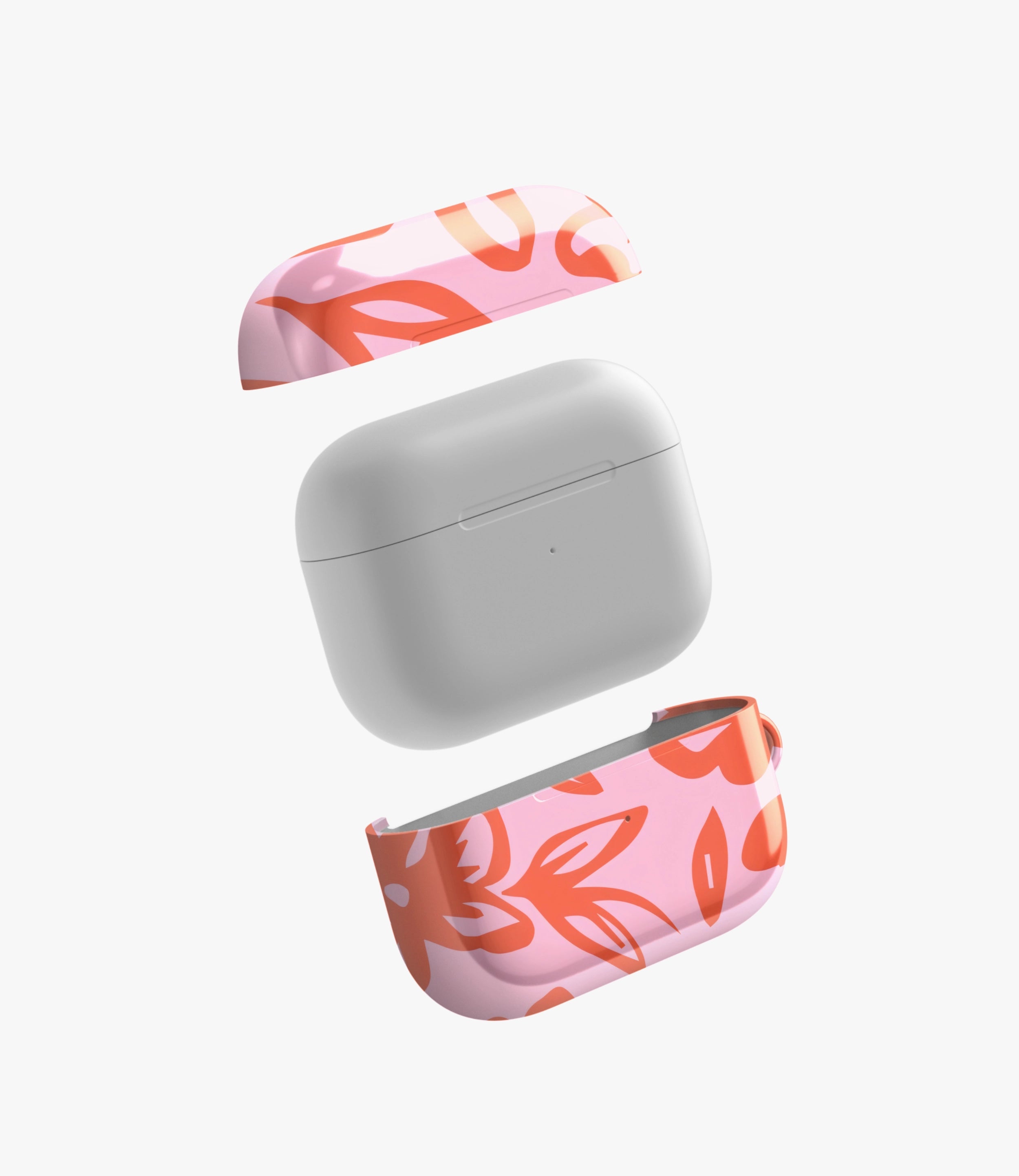Coral Sketch Glossy Airpod Case