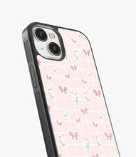 Load image into Gallery viewer, Spring Bow Grid Glass Case