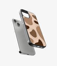 Load image into Gallery viewer, Brown Mosaic Aesthetic Glass Phone Case