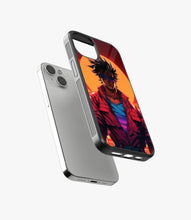 Load image into Gallery viewer, Goku Hotline Miami Glass Phone Case