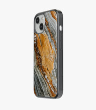 Load image into Gallery viewer, Grey/Golden Marble Glass Case