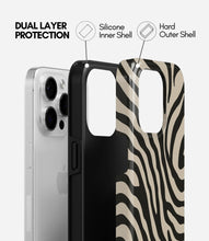Load image into Gallery viewer, Zebra Luxe Glossy Armoured Case