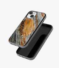 Load image into Gallery viewer, Grey/Golden Marble Glass Case