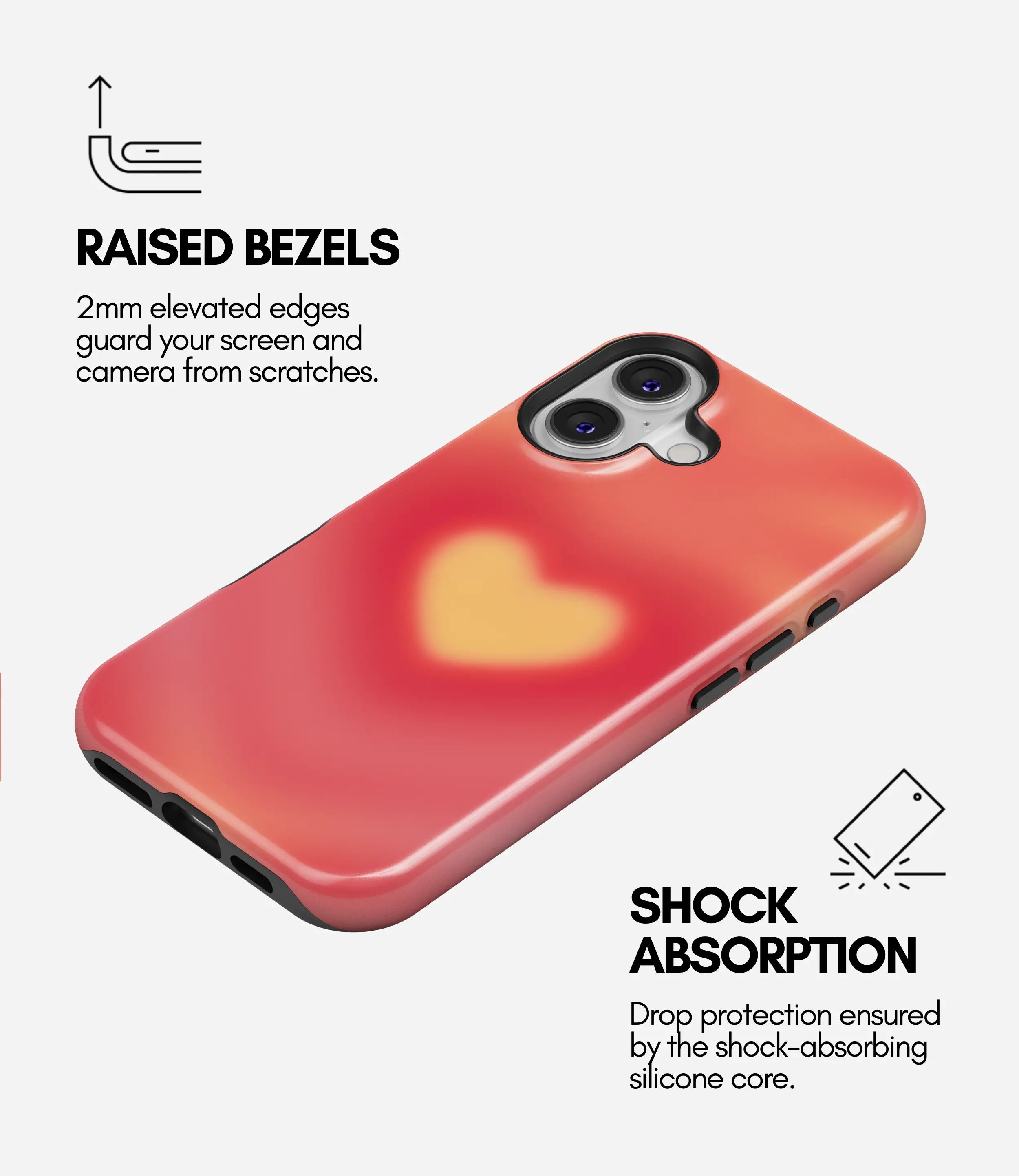 Heart Glow Glossy Armoured Case