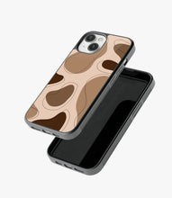 Load image into Gallery viewer, Brown Mosaic Aesthetic Glass Phone Case