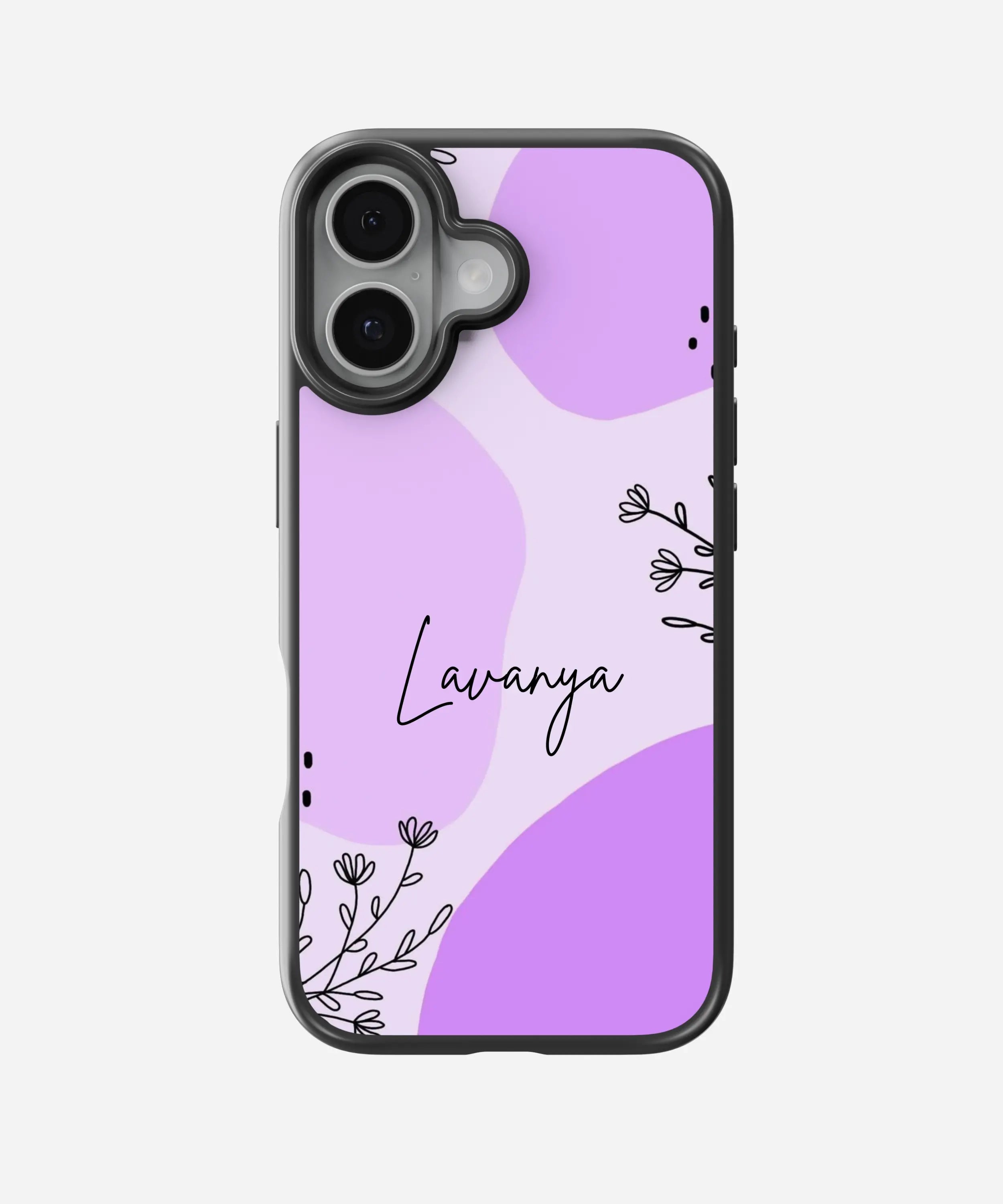 Wildflower Custom Name Hybrid Matte Case