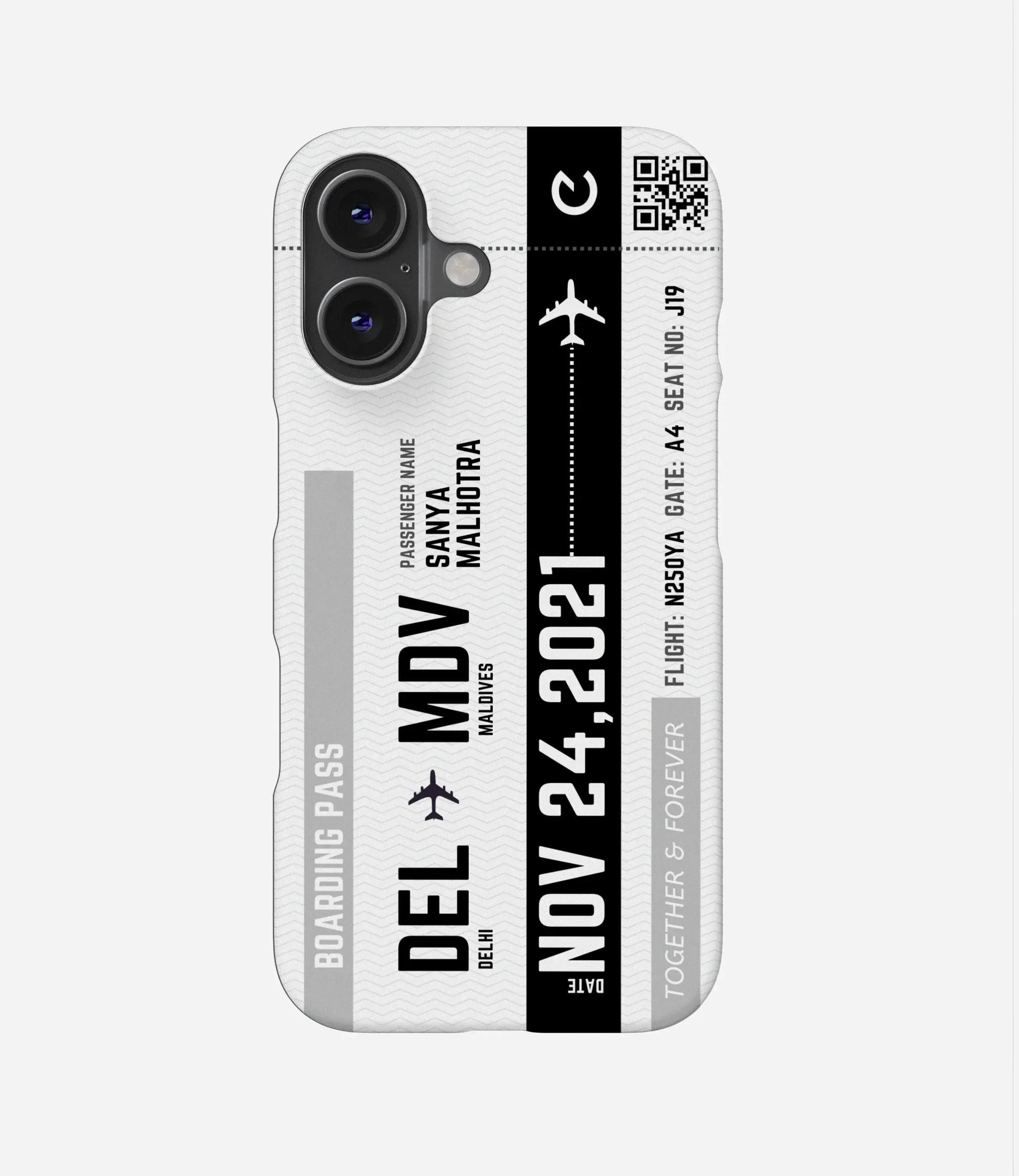 Travel City Boarding Pass Matte Case
