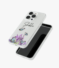 Load image into Gallery viewer, Botanical Beauty Custom Name Silicone Case
