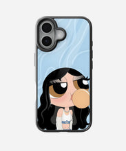 Load image into Gallery viewer, Boss Babe Blue Glass Phone Case