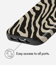 Load image into Gallery viewer, Zebra Luxe Glossy Armoured Case