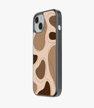 Load image into Gallery viewer, Brown Mosaic Aesthetic Glass Phone Case