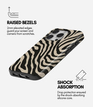 Load image into Gallery viewer, Zebra Luxe Glossy Armoured Case