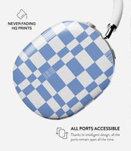 Load image into Gallery viewer, Powder Blue Plaid Glossy Airpods Max Case