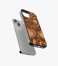 Load image into Gallery viewer, Melting Choco Hearts Aesthetic Glass Phone Case