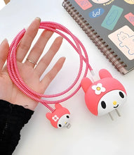 Load image into Gallery viewer, Kawaii Cartoon Charger Case & Cable Protector (18W/20W)