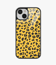 Load image into Gallery viewer, Yellow Leopard Print Glass Case