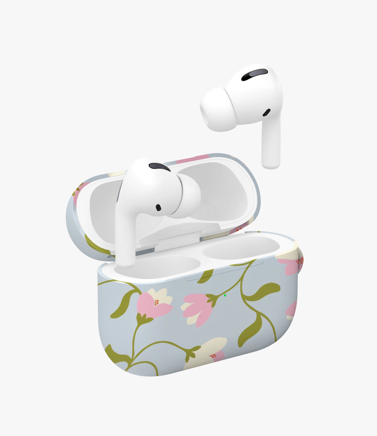 Blush Bloom Sky Glossy Airpod Case