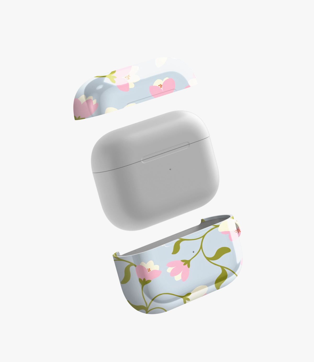 Blush Bloom Sky Glossy Airpod Case