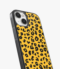 Load image into Gallery viewer, Yellow Leopard Print Glass Case
