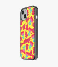 Load image into Gallery viewer, Pink Ditsy Doodle Floral Glass Case