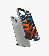 Load image into Gallery viewer, Abstract Grunge Brush Strokes Pattern Glass Case