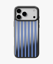 Load image into Gallery viewer, Blue Velocity Stripes Luxe Mirror Phone Case