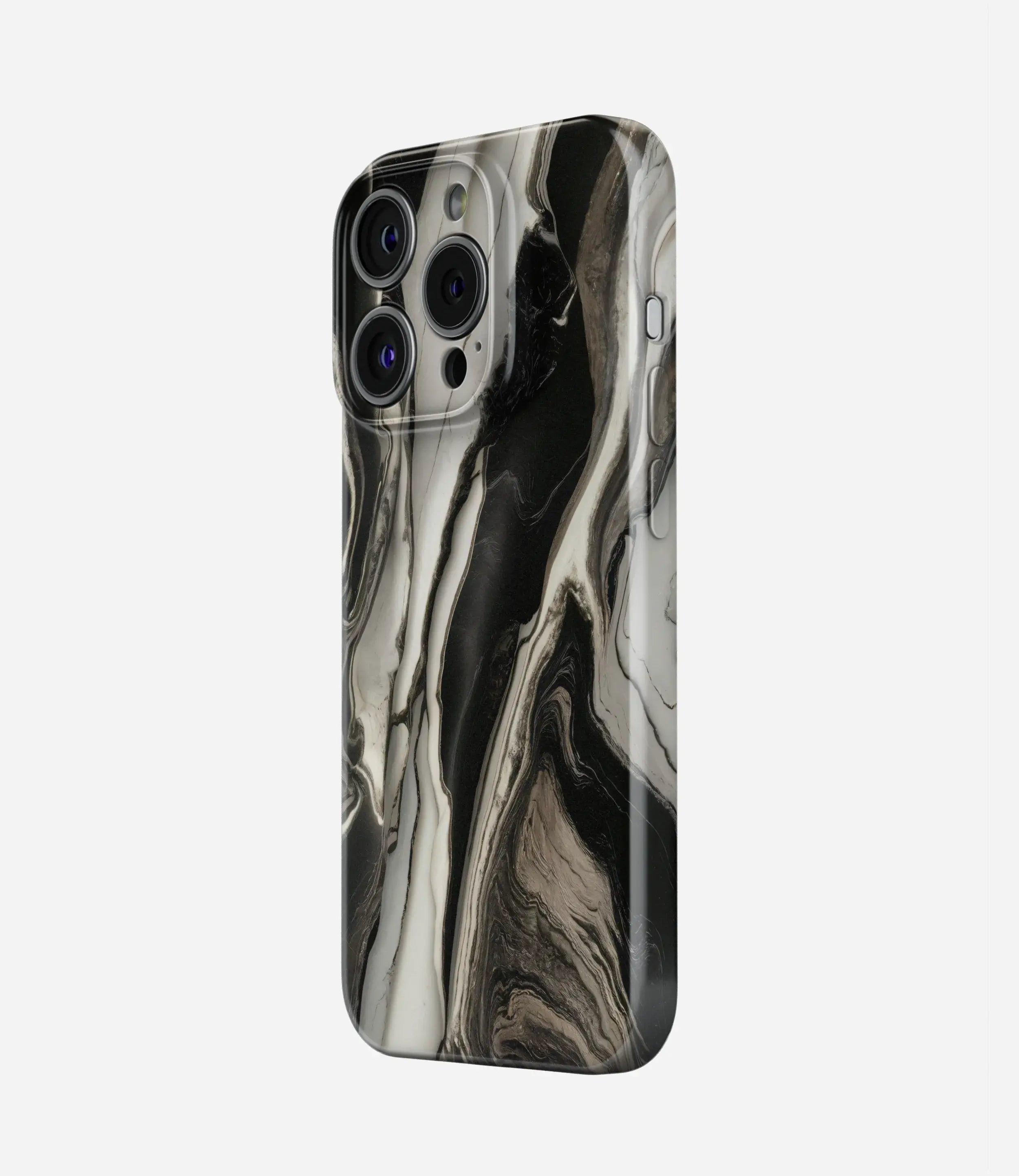 Obsidian Marble Glossy Hard Case