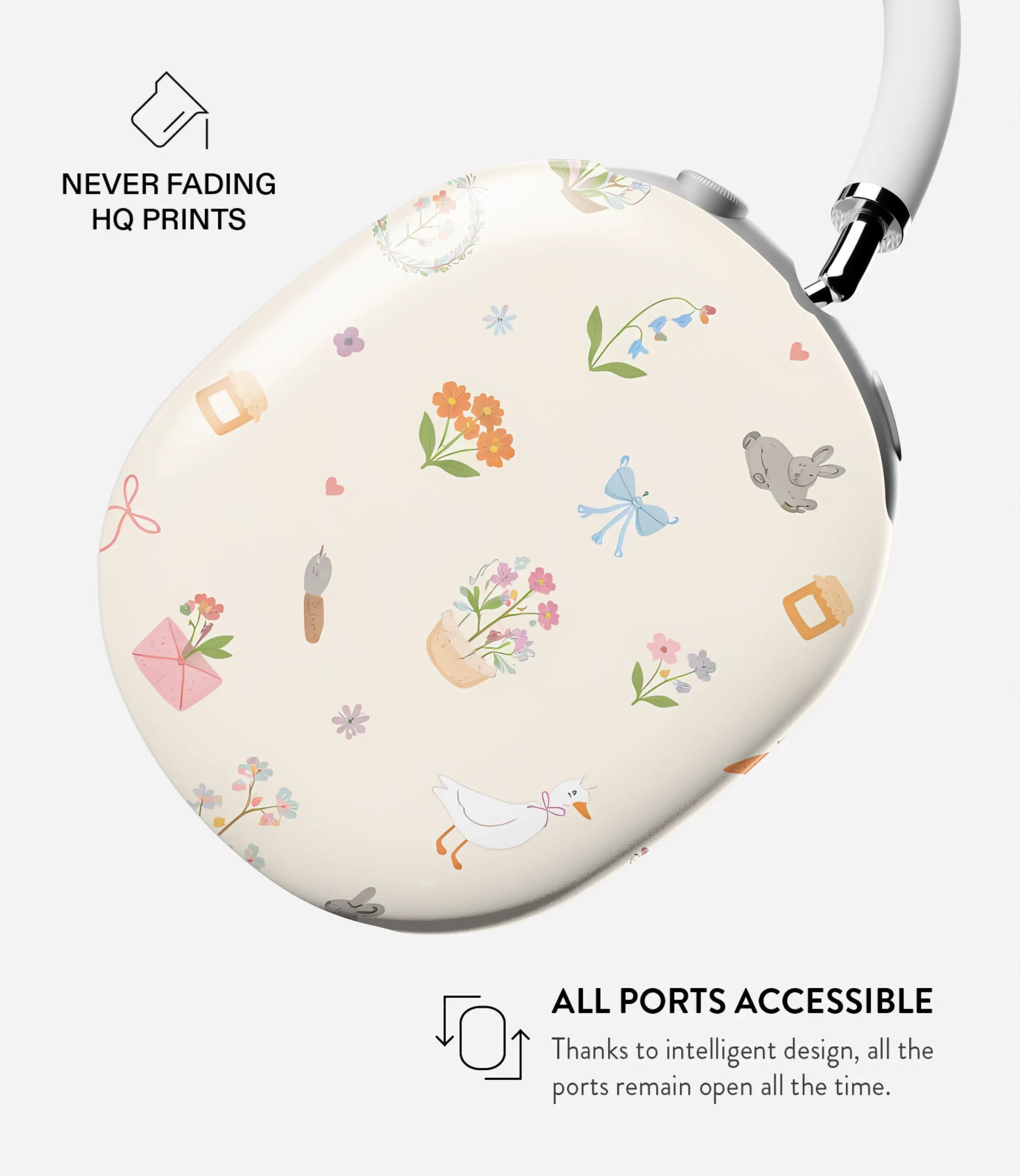Cottage Garden Club Glossy Airpods Max Case