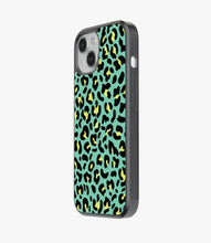 Load image into Gallery viewer, Green Leopard Print Glass Case