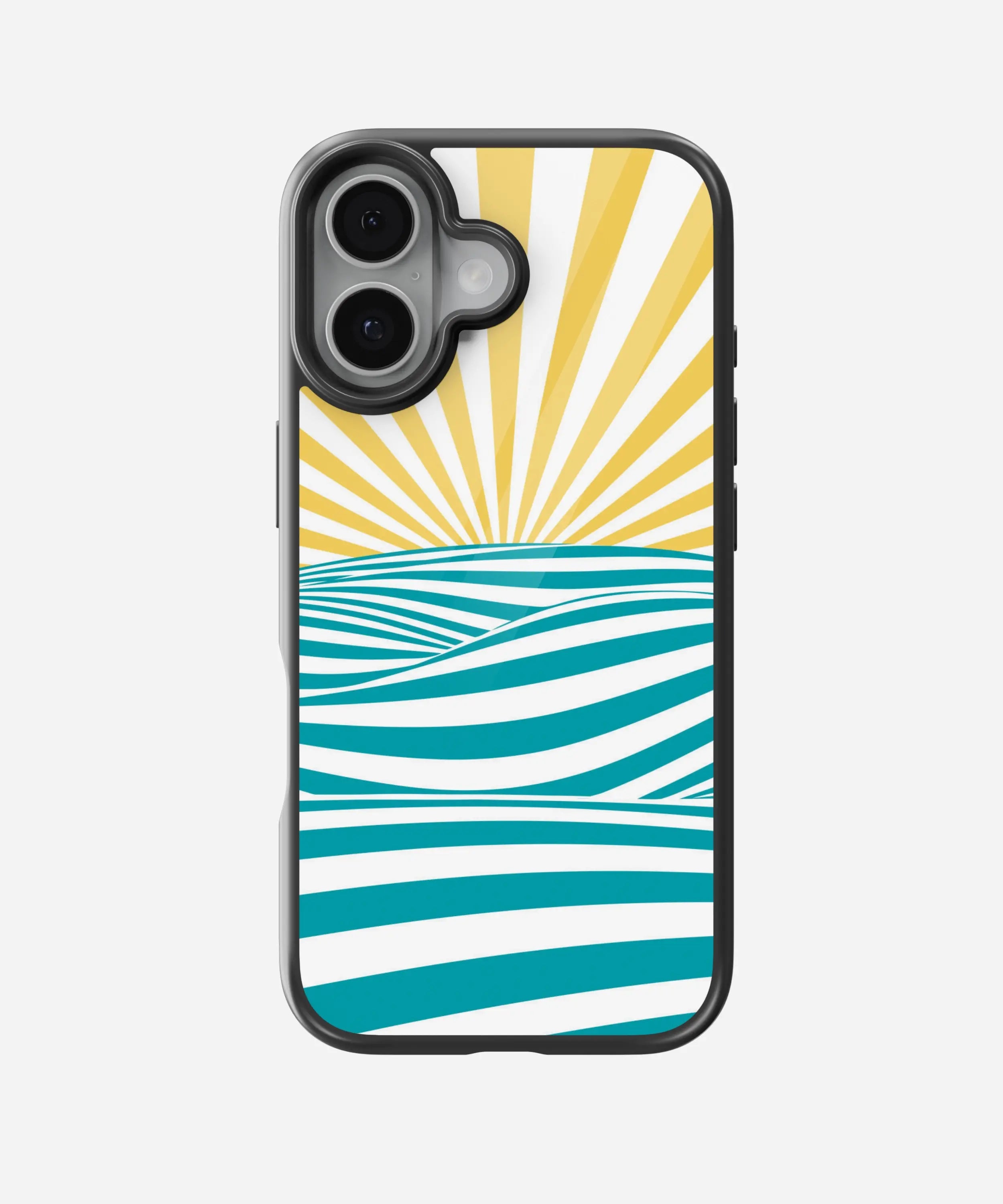 Summer Retro Pattern Glass Case