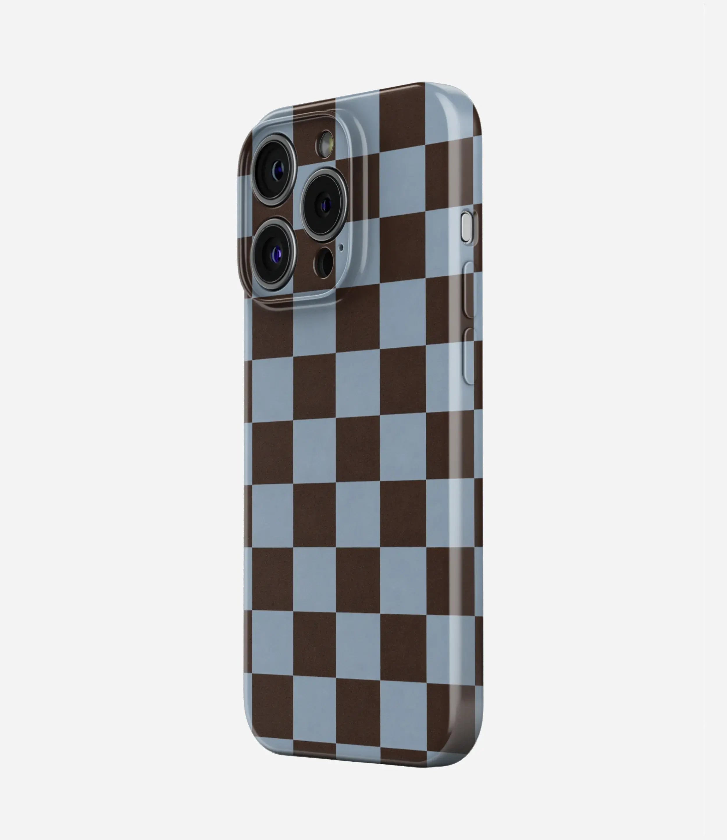 Mocha Sky Checker Glossy Hard Case