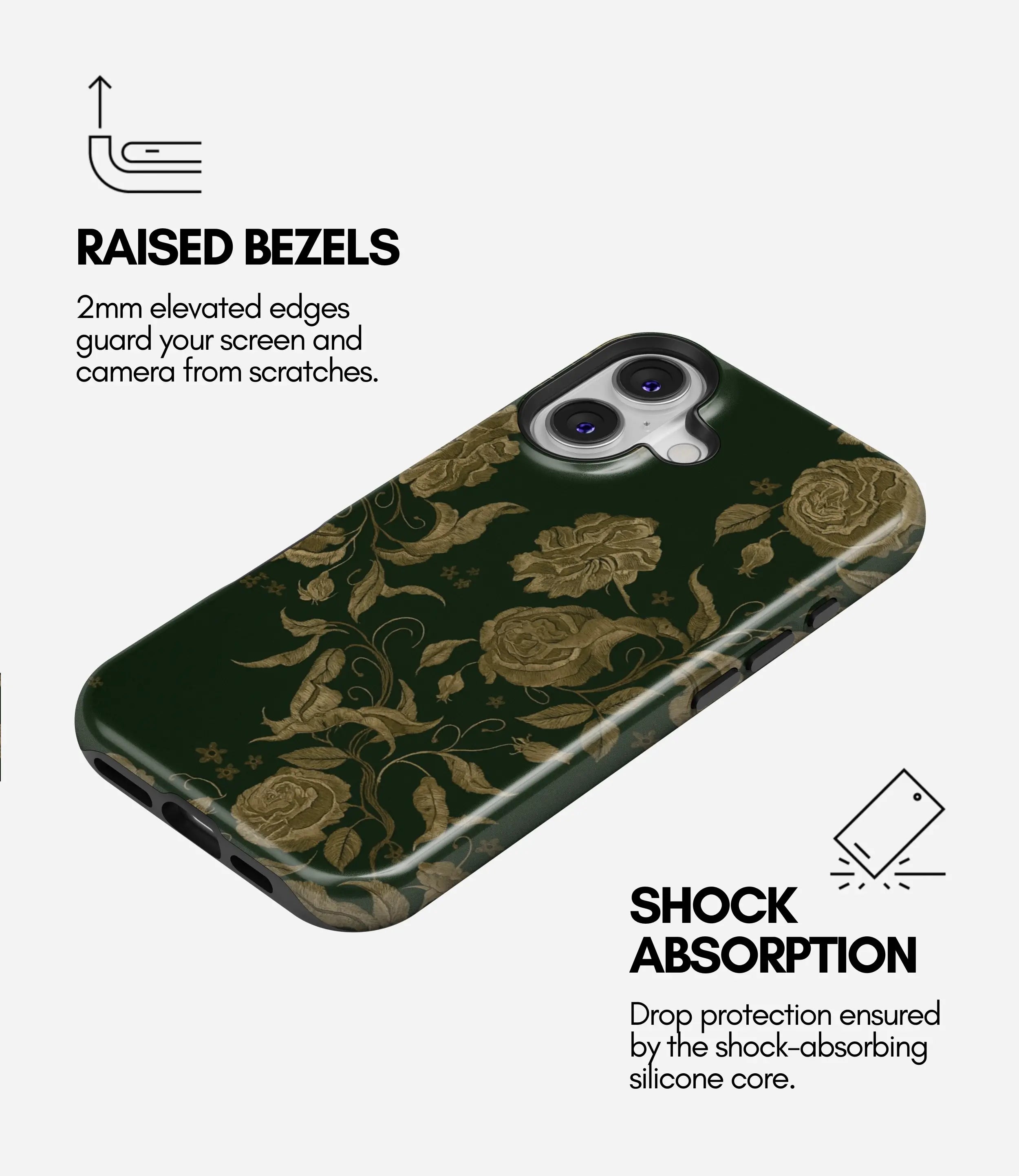 Antique Bloom Glossy Armoured Case
