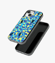 Load image into Gallery viewer, Marine Blue Camo Glass Case