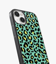 Load image into Gallery viewer, Green Leopard Print Glass Case