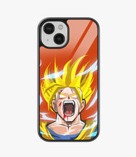 Load image into Gallery viewer, Orange Goku Beast Mode Glass Phone Case
