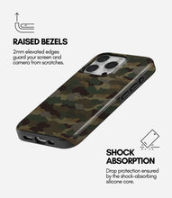 Load image into Gallery viewer, Classic Woodland Camo Glossy Armoured Case