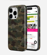 Load image into Gallery viewer, Classic Woodland Camo Glossy Armoured Case