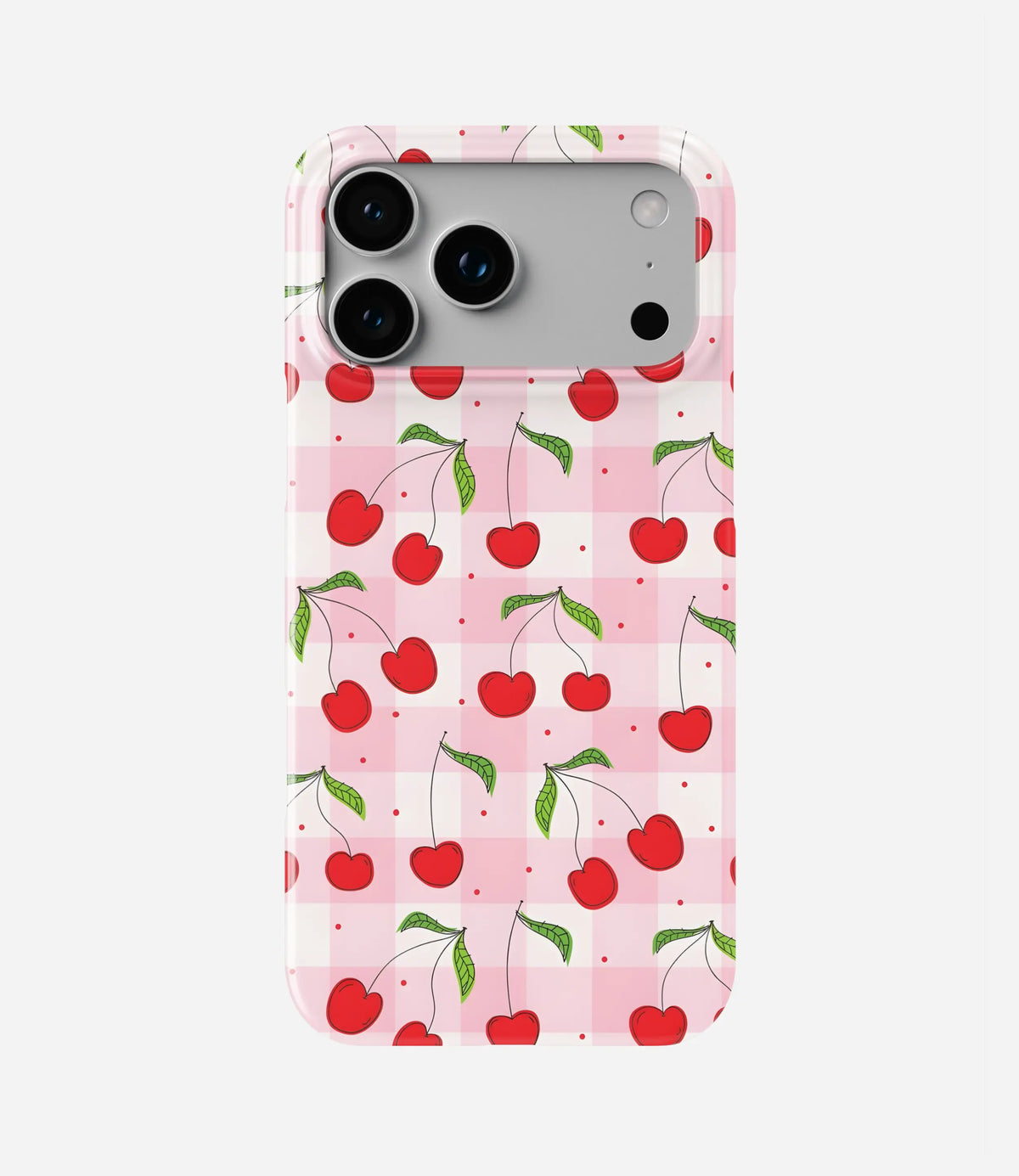 Checkered Cherry SnapFit Matte Case