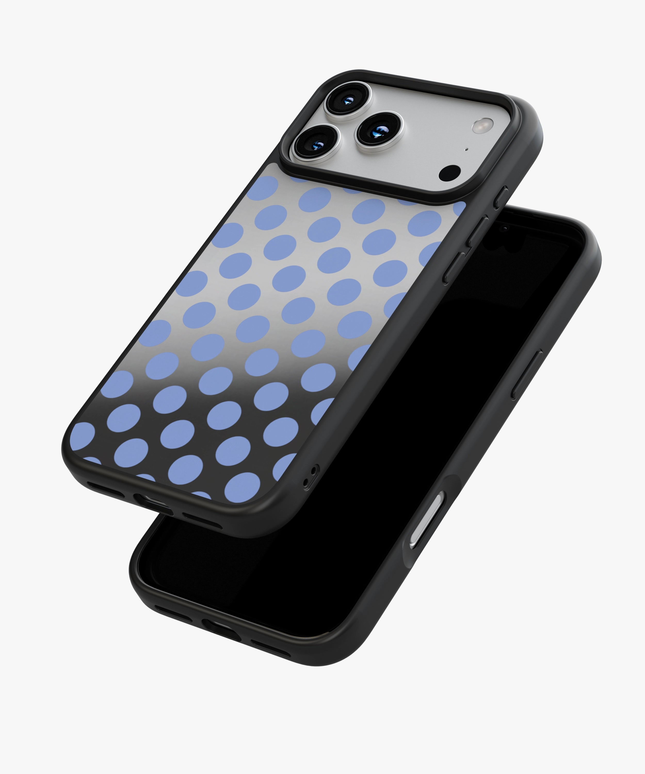 Blueberry Polka Pop Luxe Mirror Phone Case
