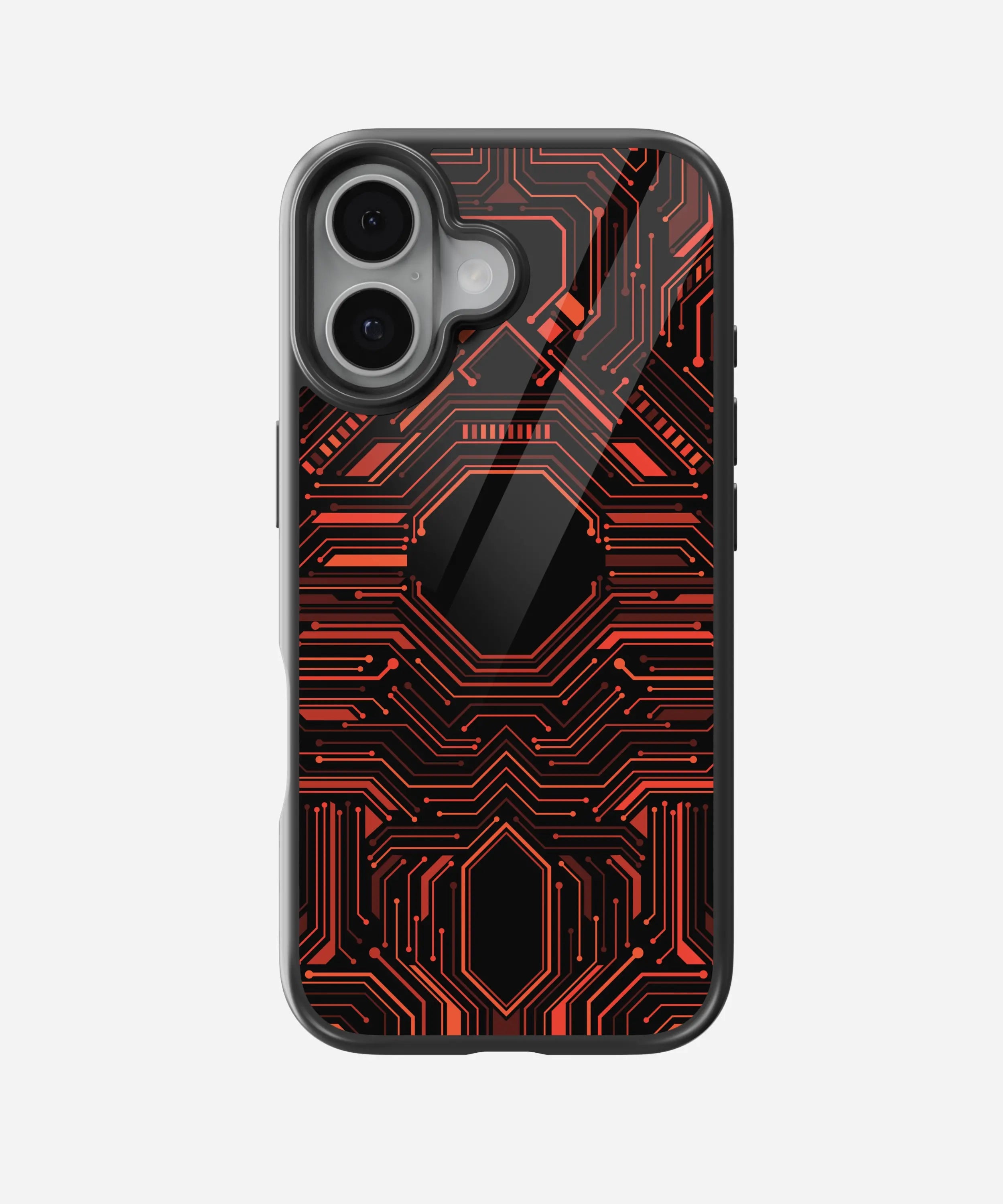 Abstract Futuristic Pattern Glass Case