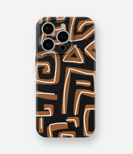 Load image into Gallery viewer, Black/Brown Pattern Glossy Hard Case